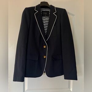 J.Crew Navy Blazer. Never worn size 10 T